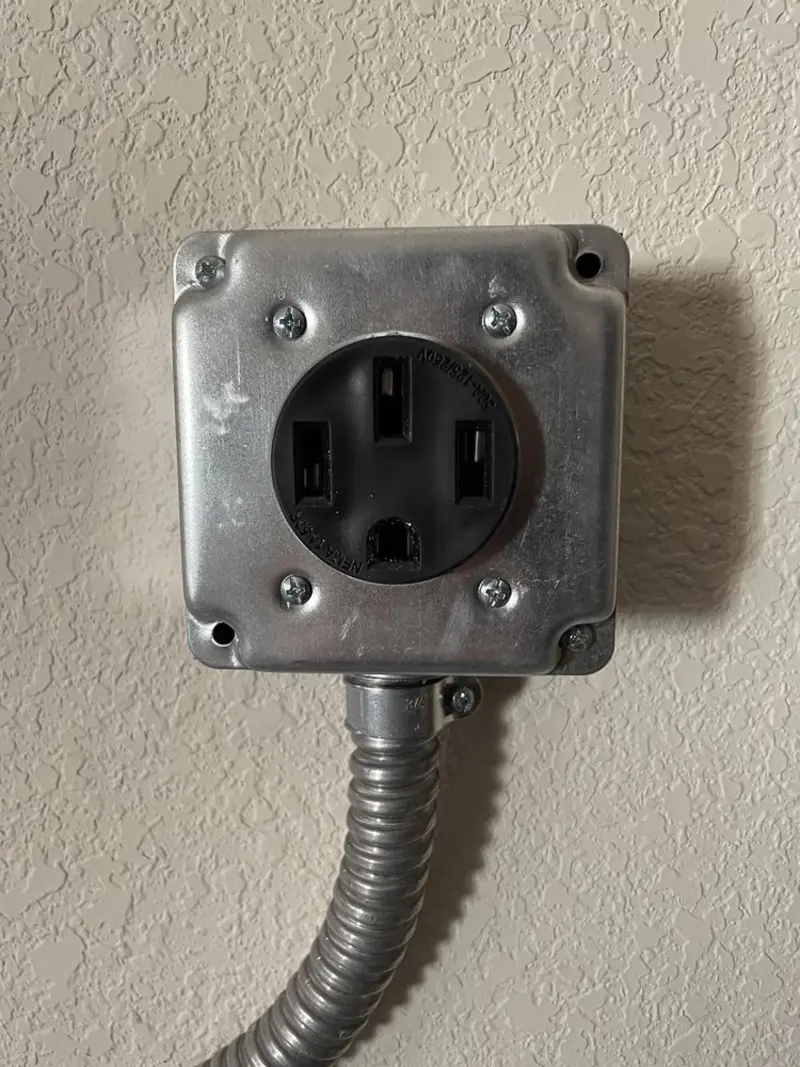 NEMA 14-50 outlet installed for Electrical Panel Upgrade in Nokomis