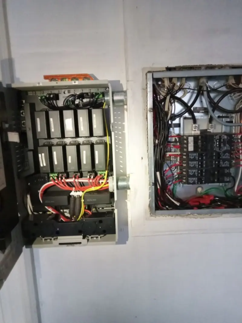 Electrical panel upgrade completed for Security Camera Wiring in Nokomis